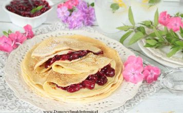 naleśniki z frużeliną wiśniową