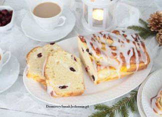 ciasto drożdżowe z serem i żurawiną