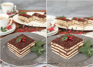 ciasto czekoladowe na herbatnikach bez pieczenia