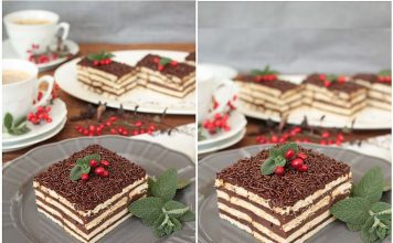 ciasto czekoladowe na herbatnikach bez pieczenia
