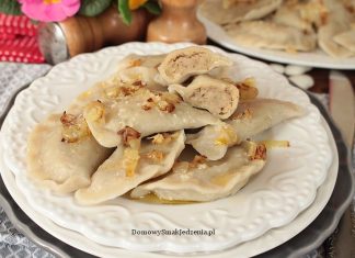 pierogi z fasolą i grzybami