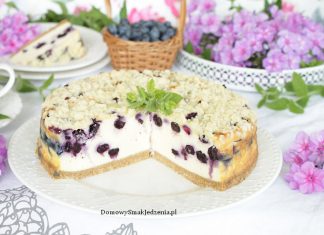 sernik z borówkami vel jagodami + film krok po kroku