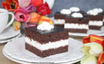 ciasto W-Z prosto z PRL-u z serkiem homogenizowanym