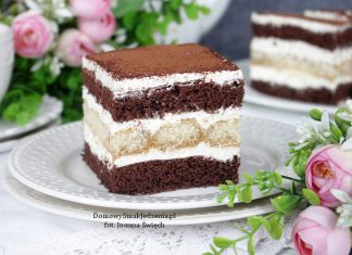 ciasto czekoladowo śmietankowe tiramisu