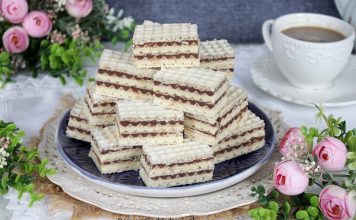 wafelki dwukolorowe