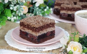 ciasto kasztanek z wiśniami